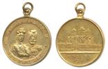 Mikuláš II. a Alexandra Fedorovna - korunovační medaile