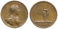 Krafft - medaile na zlepšení celních zákonů v Mantově 1770