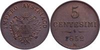 5 Centesimi 1852