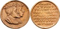 Korunovační medaile 1531 - dvojportrét Karla V. a