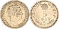 5 kr. 1859 M "R"