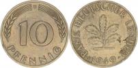 10 Pfennig 1949 D - Bank Deutscher Länder       KM 103_rysky