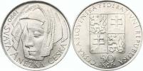 50 Kčs 1990 - sv. Anežka