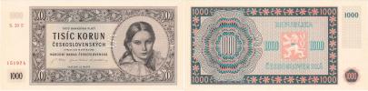 1000 Koruna 1945