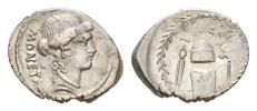 T. Carisius  Denarius circa 46