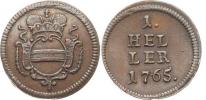 1 Heller 1765 b.zn.