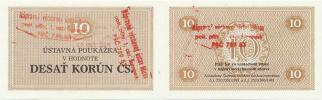 10 Korún 1981 - ústavná poukážka