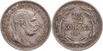 1/2 Koruna 1915 - skúšobná razba