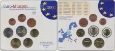 Ročníková sada mincí EURO 2002 minc. G (1
