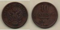 10 Centesimi 1852 V - menší typ