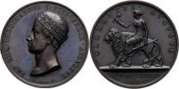Broggi - AE medaile na korunovaci v Miláně 11.9.1838