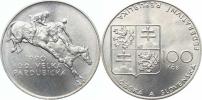 100 Kčs 1990 - Velká pardubická  (Federální znak)