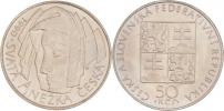 50 Kčs 1990 - svatá Anežka - bez signatury v aversu