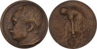 Antonín Sova - pamětní medaile 1917 - poprsí zleva