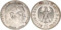 5 RM 1936 D - Hindenburg bez svastiky