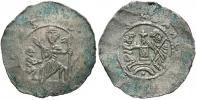 Soběslav I. (1125-40). Denár. Cach-571. nedor. opis, n. zelená pat.