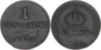 1 Centesimo 1822 V_prohlý