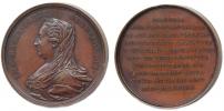 Duvivier - medaile k 100.výr.akademie v Brusel 1772 - 1872