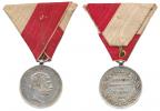 Pamětní medaile pro tyrolské zemské obránce z roku 1866    Ag