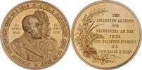 Jauner - medaile na zlatou svatbu 14.II.1895 -