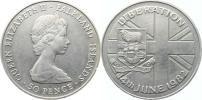 50 Pence (b.l.) 1982 - Zrovnoprávnění         KM 18   CuNi