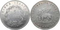 5 Lire 1848 V - lev bez podstavce