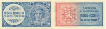 1 Kčs b.l. (1946)  neperf.          Baj. N8 (93)