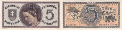 5 Koruna 1945