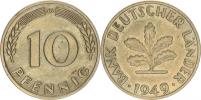 10 Pfennig 1949 G - Bank Deutscher Länder       KM 103