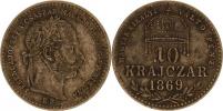 10 kr. 1869 KB - MAGYAR KIRALYI "patina"