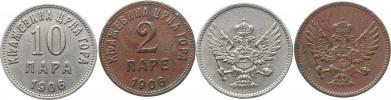2 Pare 1906; +10 Para 1906           2 ks