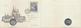 200 Kč 1994 - pražské arcibiskupství    +"Mincovní dopis"  obálkase známkou a grafikou (Herčík) číslo *000037