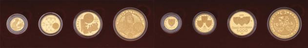 Sada zlatých mincí 1999 - Karel IV. (10000