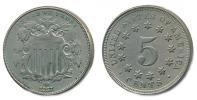 5 Cent 1867 - štít ve věnci