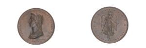 L.Manfredini - medaile na její úmrtí v r.1816