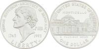 Dolar 1993 S - Thomas Jefferson