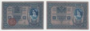 1000 Koruna 1912 - přetisk "MAGYARORSZAG"