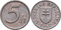 5 Haléř 1942 (Zn)