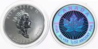 4 Dollars 2003 - javorový list (hologram)       KM 620   Ag 999