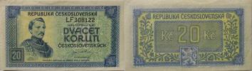 20 Korun bez let.(1945)