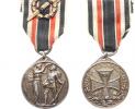 Čestná medaile německé legie cti  "FURG DAGERLAND 1914"  bílý kov