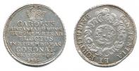Velký žeton na korunovaci římským císařem 22.12.1711 ve Frankfurt