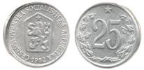 25 hal. 1962 - excentrická ražba se zvýšeným okrajem (špatně stři