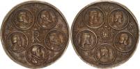 Medaile 1594 (V. Maler) - Medaile deseti císařů. Korunované R