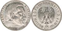5 RM 1936 F - Hindenburg bez svastiky     "R"