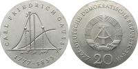 20 M 1977 - Carl Friedrich Gauss       KM 66     Ag 500  20