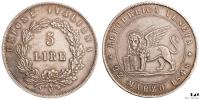 5 lira 1848 V
