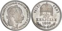 20 krejcar 1868 GYF (VALTO PENZ). Nov.-29