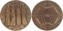 Vídeň - kalendářní medaile na rok 1954 - Čtyři roční období (4 po