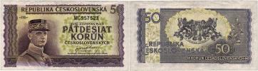 50 Koruna b.l.(1945)